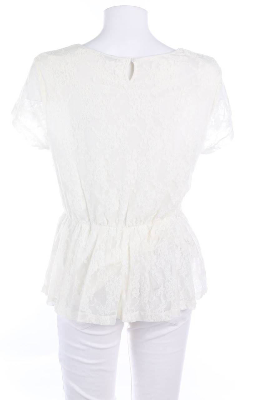 Carou Ohne Label Kurzarm-Shirt Mit Spitze