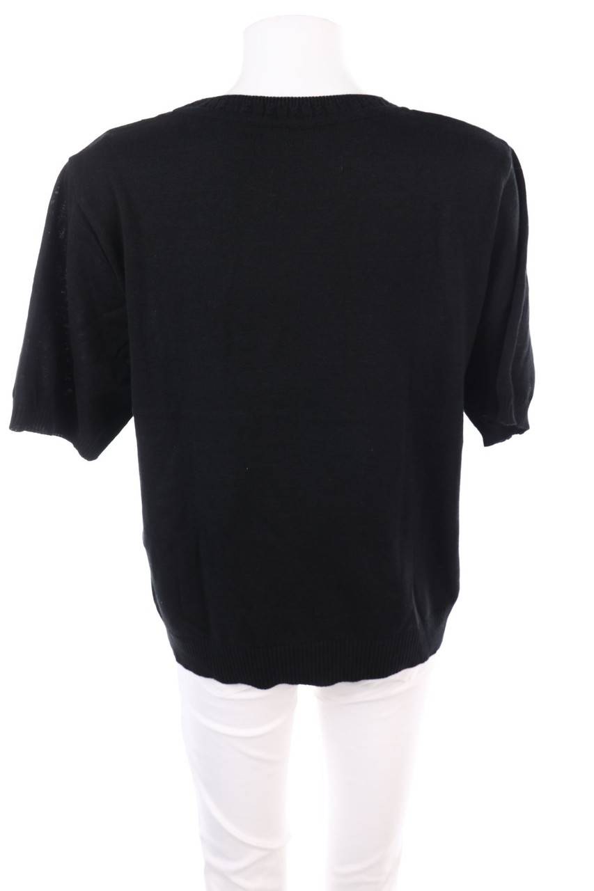 Carou Ohne Label Kurzarm-Strick-Pullover