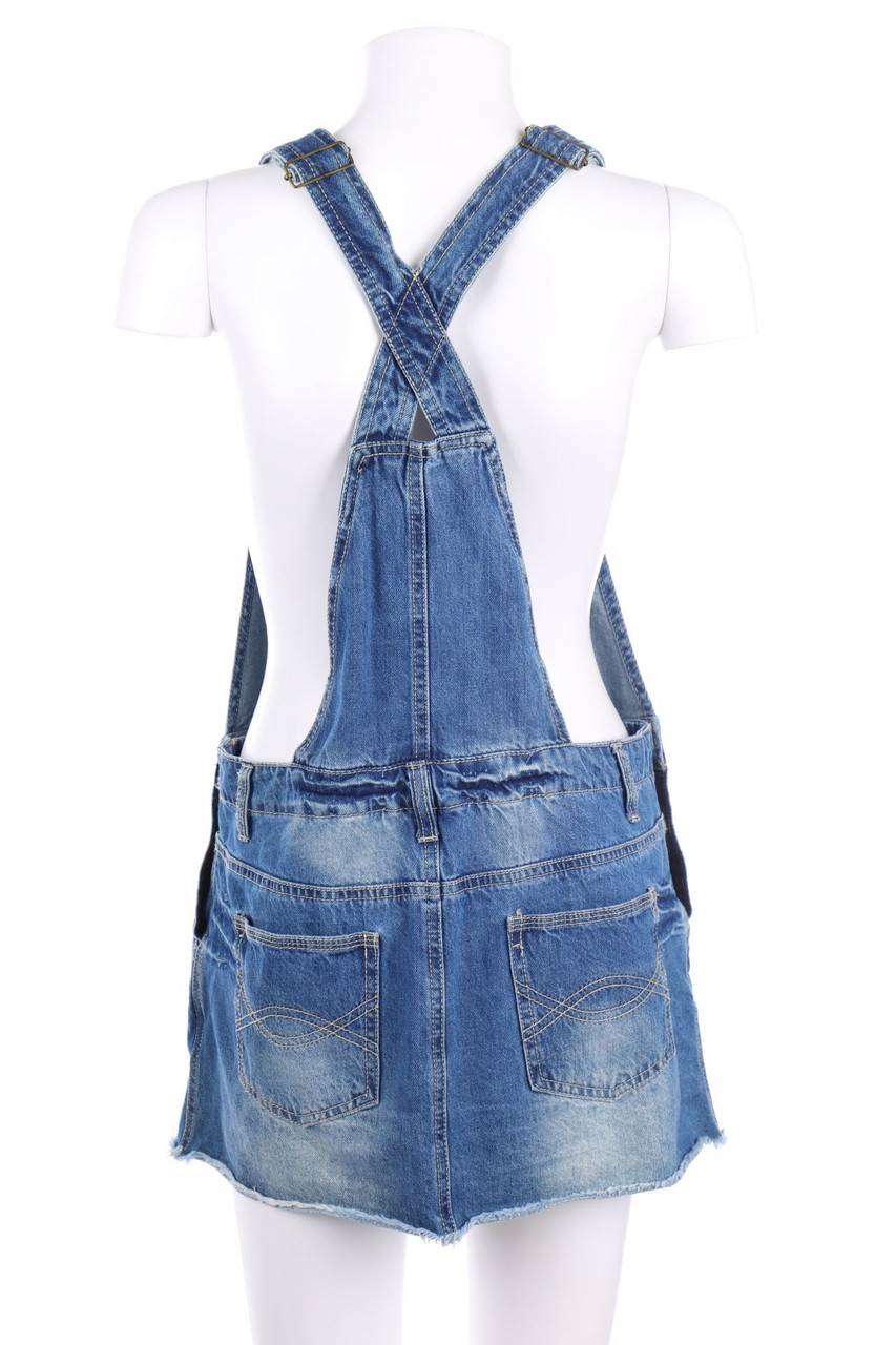 Carou Ohne Label Latz-Mini-Jeansrock