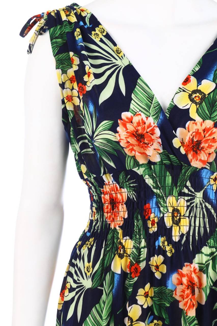 Carou Ohne Label Maxi-Kleid Mit Blumen-Print