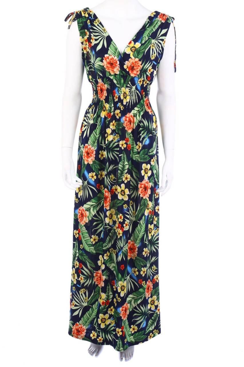 Carou Ohne Label Maxi-Kleid mit Blumen-Print