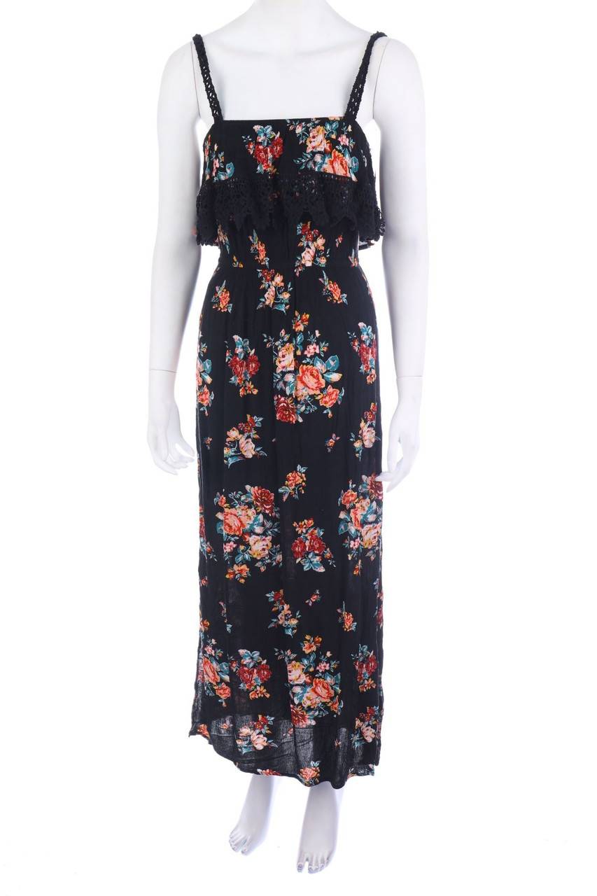 Carou Ohne Label Maxi-Kleid mit Blumen-Print