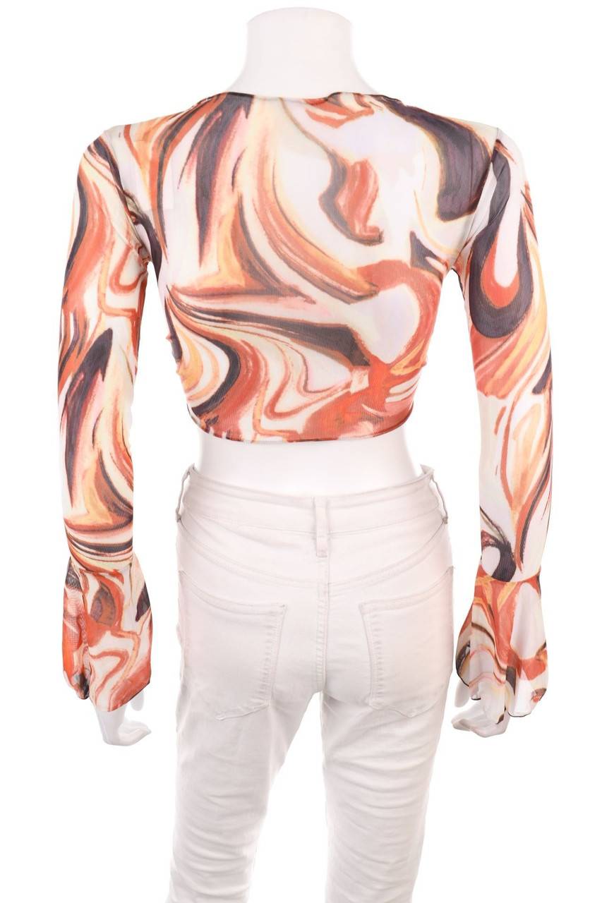 Carou Ohne Label Mesh-Bolero Mit Print