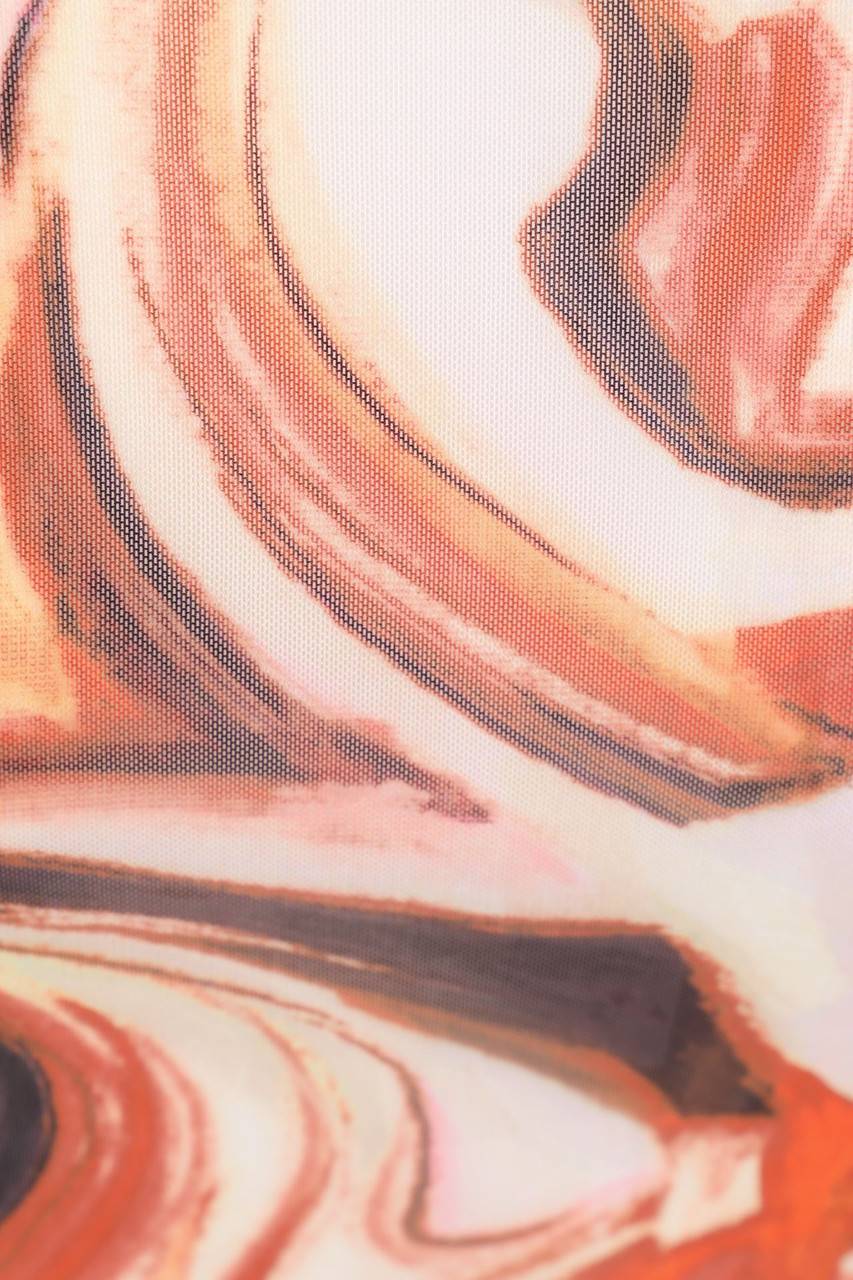 Carou Ohne Label Mesh-Bolero Mit Print