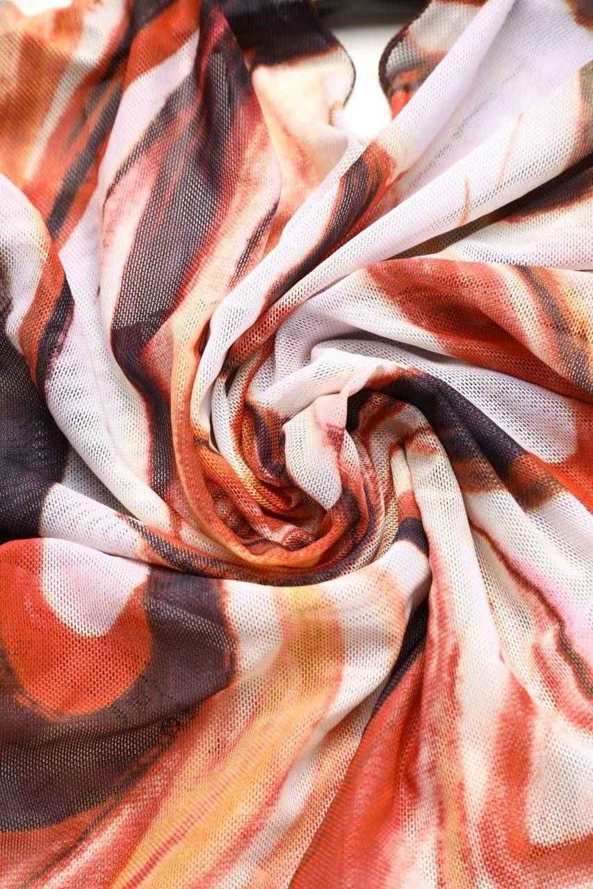 Carou Ohne Label Mesh-Bolero Mit Print