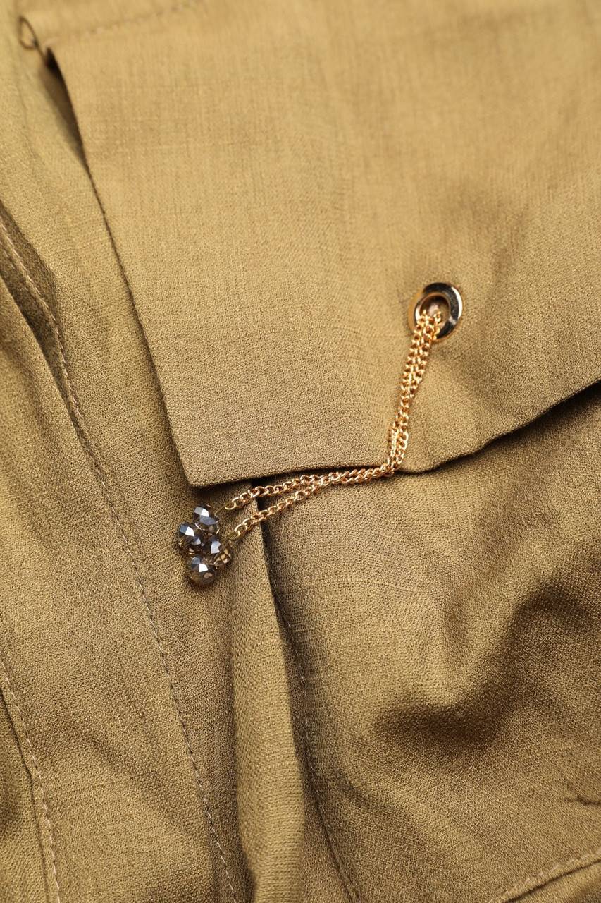 Carou Ohne Label Midikleid Mit Applikationen