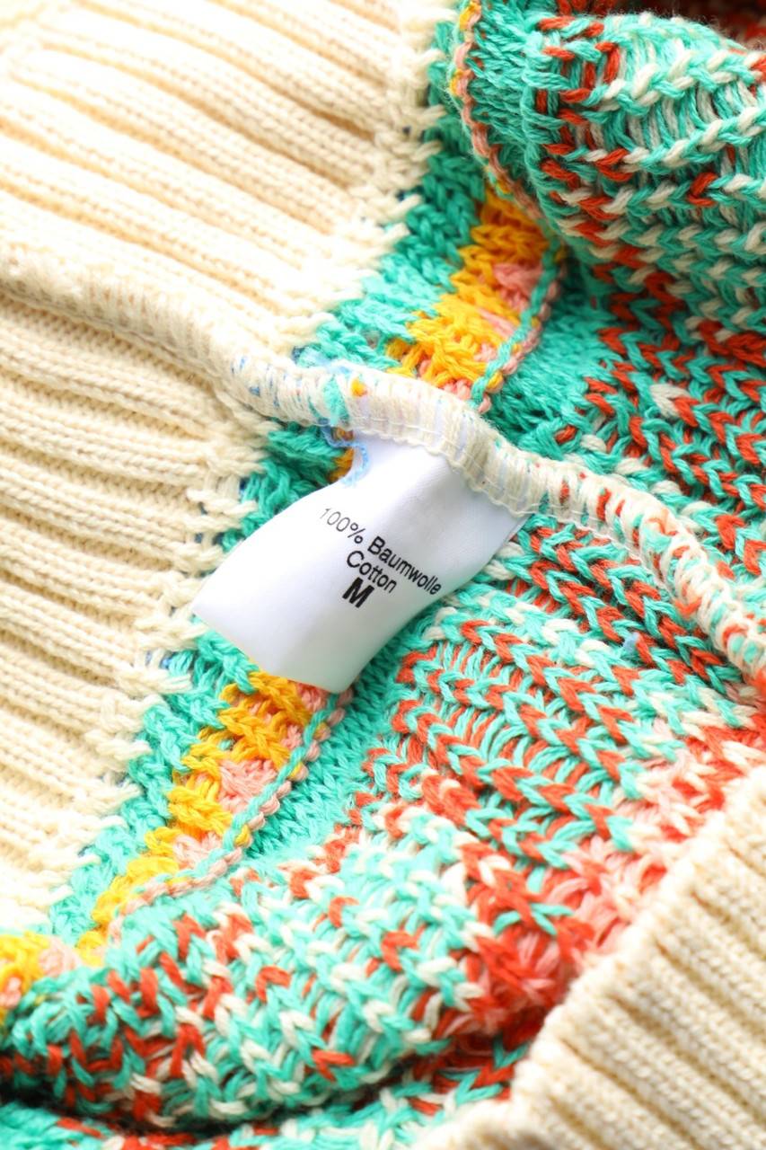 Carou Ohne Label Muster-Baumwoll-Pullover