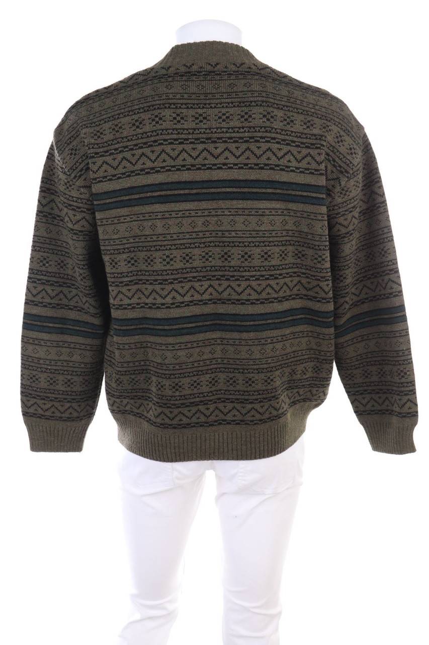 Carou Ohne Label Muster-Cardigan Mit Wolle