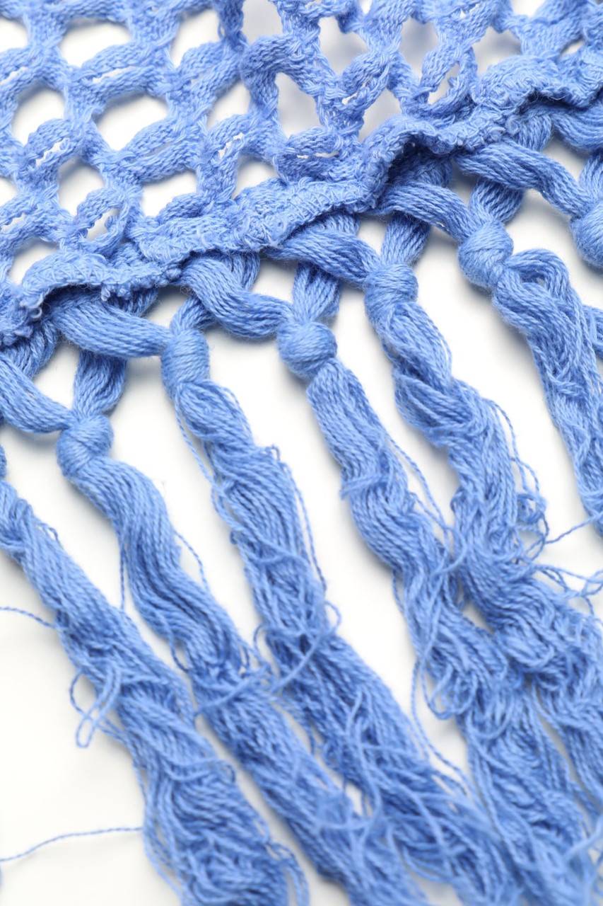 Carou Ohne Label Netz-Cardigan Mit Fransen