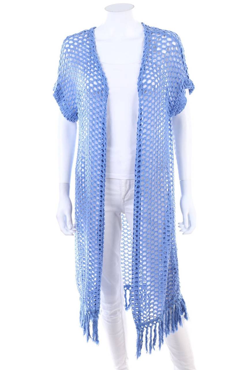 Carou Ohne Label Netz-Cardigan mit Fransen