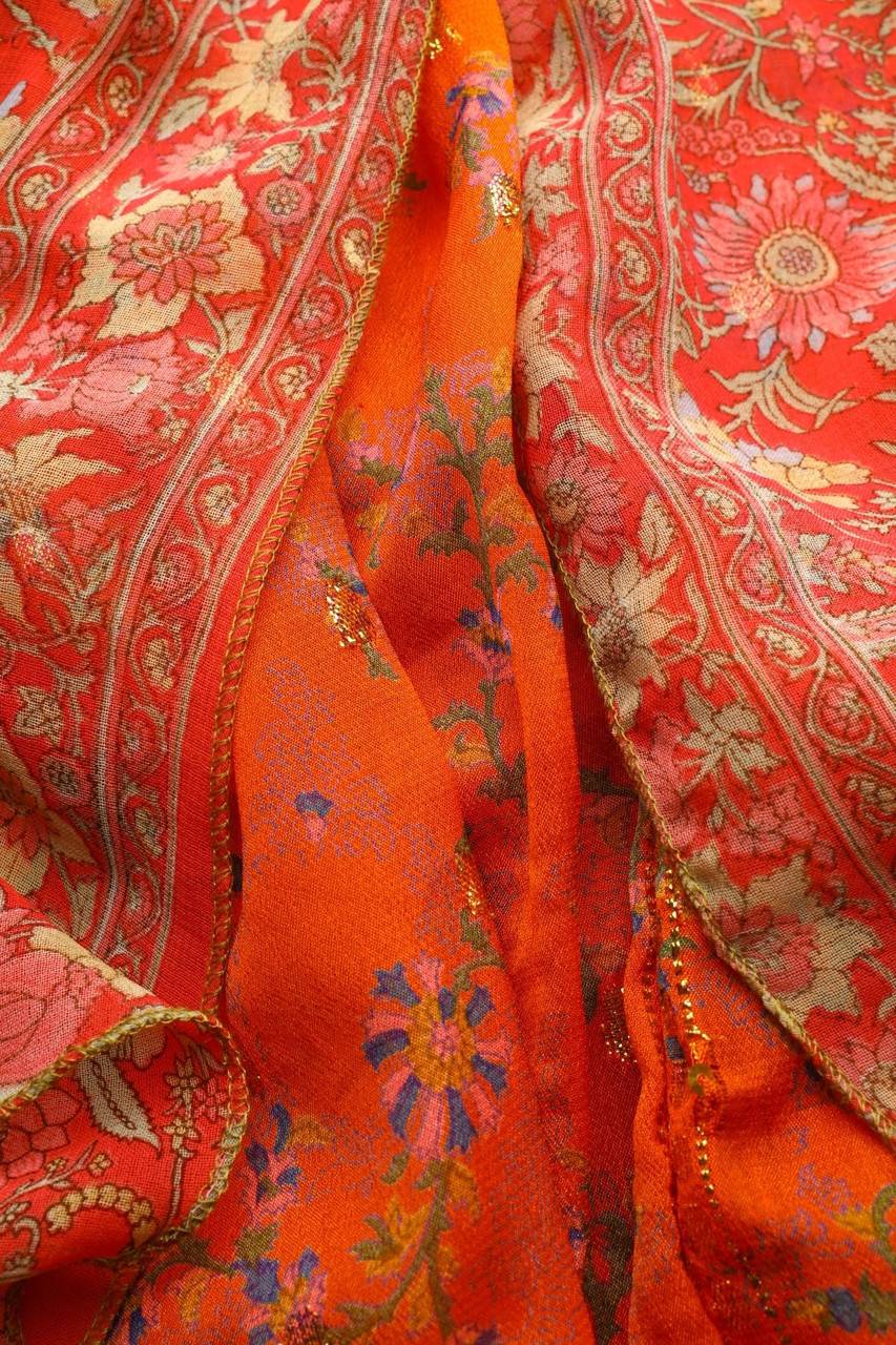 Carou Ohne Label Seidenkleid Mit Muster