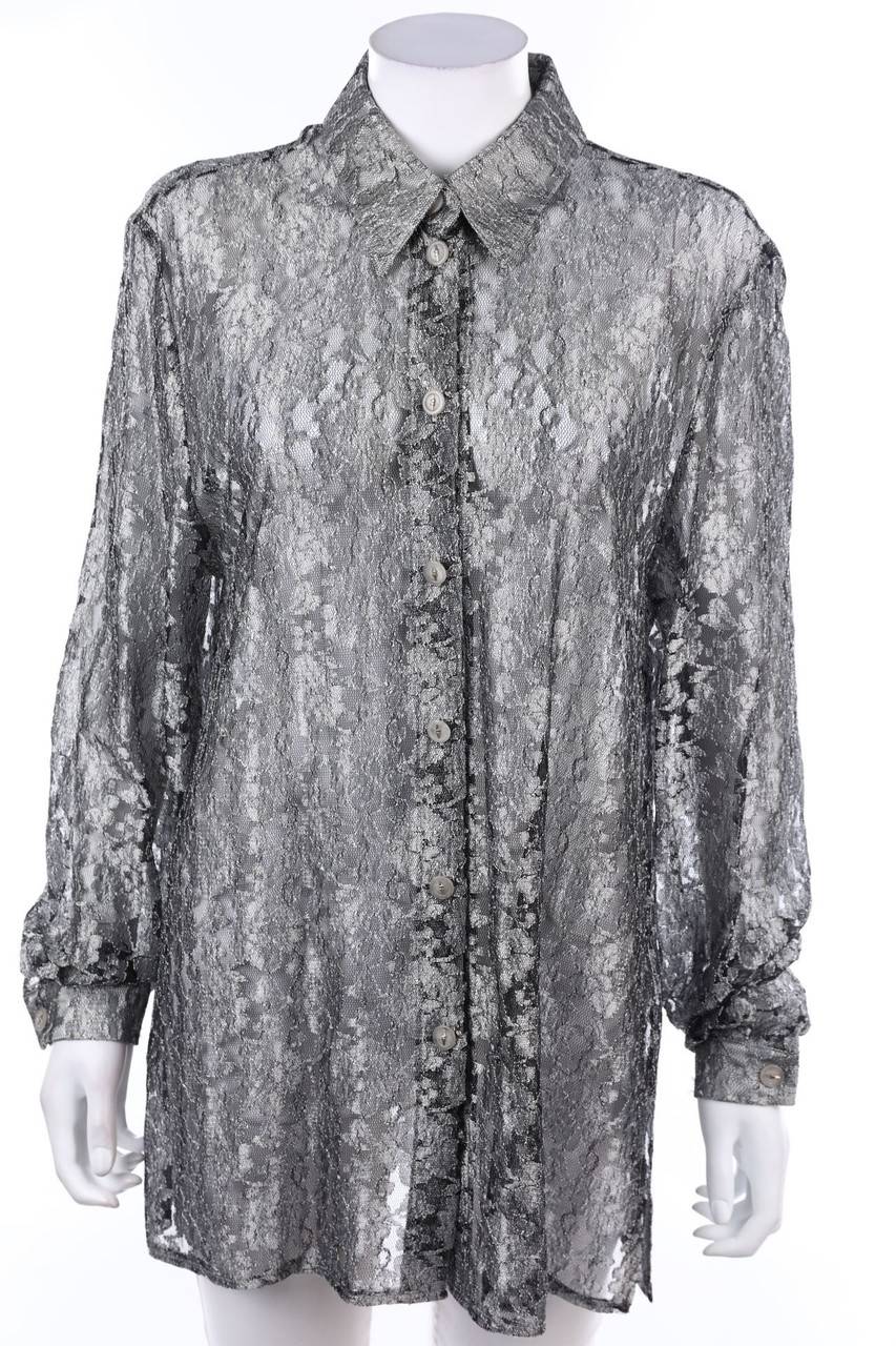 Carou Ohne Label Spitzen-Hemd-Bluse