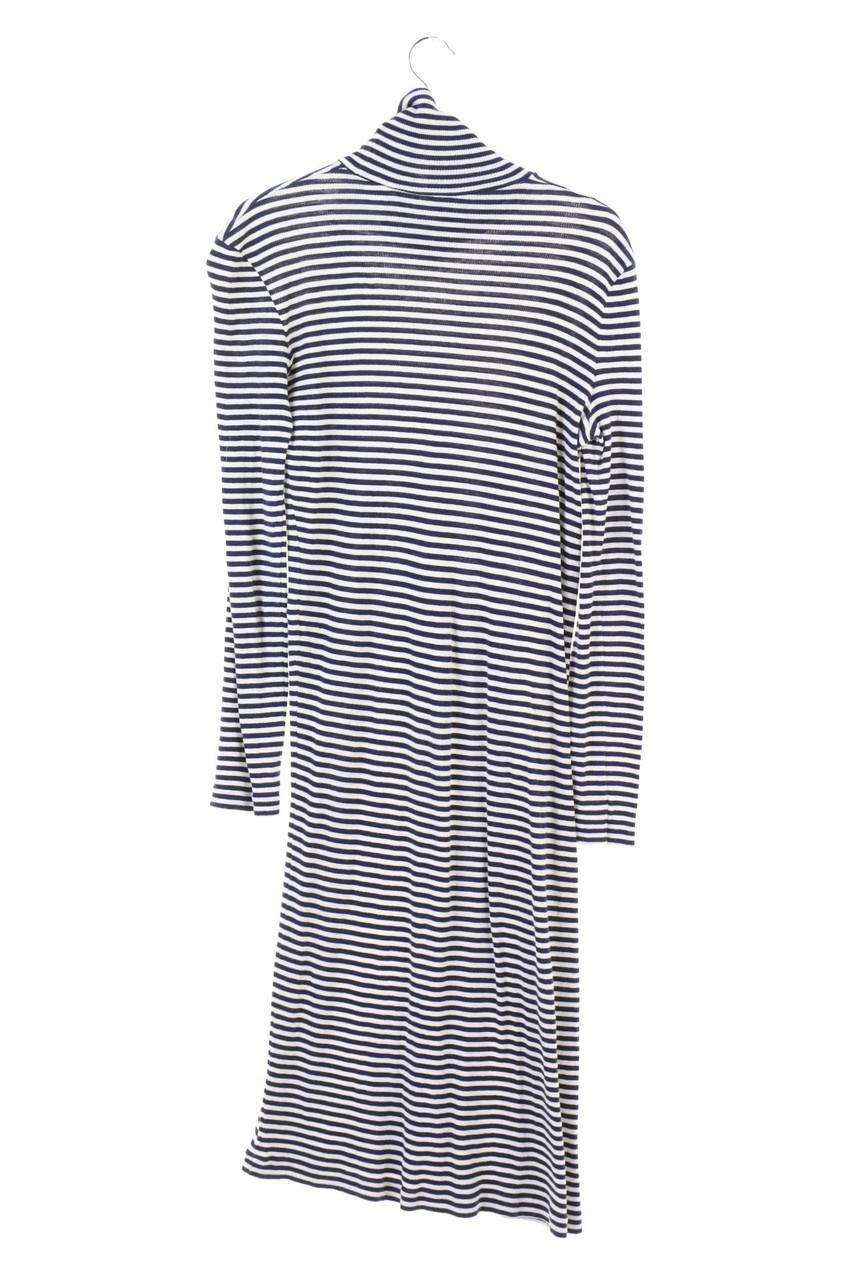 Carou Ohne Label Streifen-Kleid Mit Rollkragen