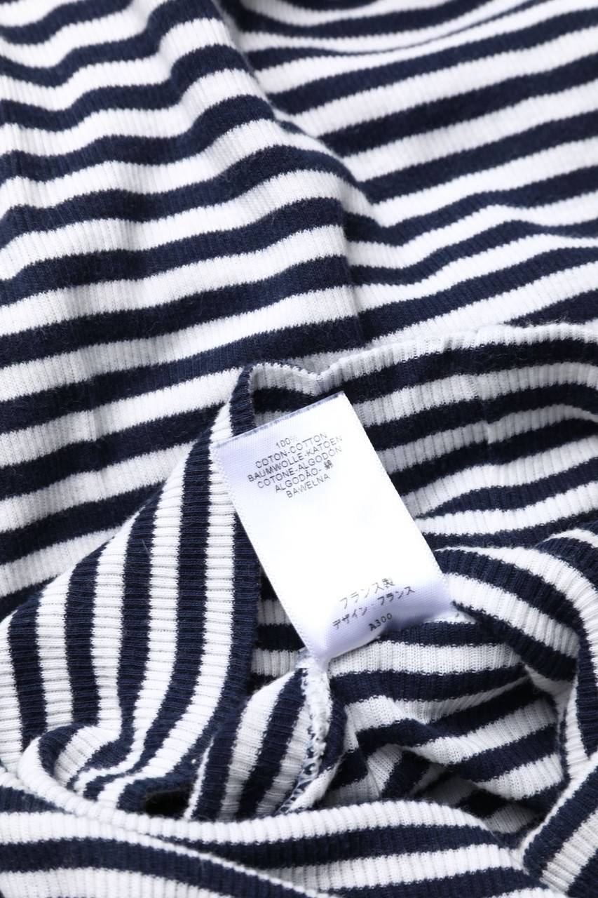 Carou Ohne Label Streifen-Kleid Mit Rollkragen