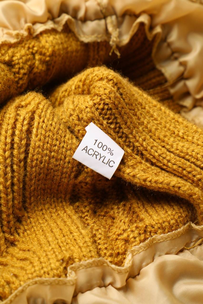 Carou Ohne Label Strick-Kleid Mit Volants