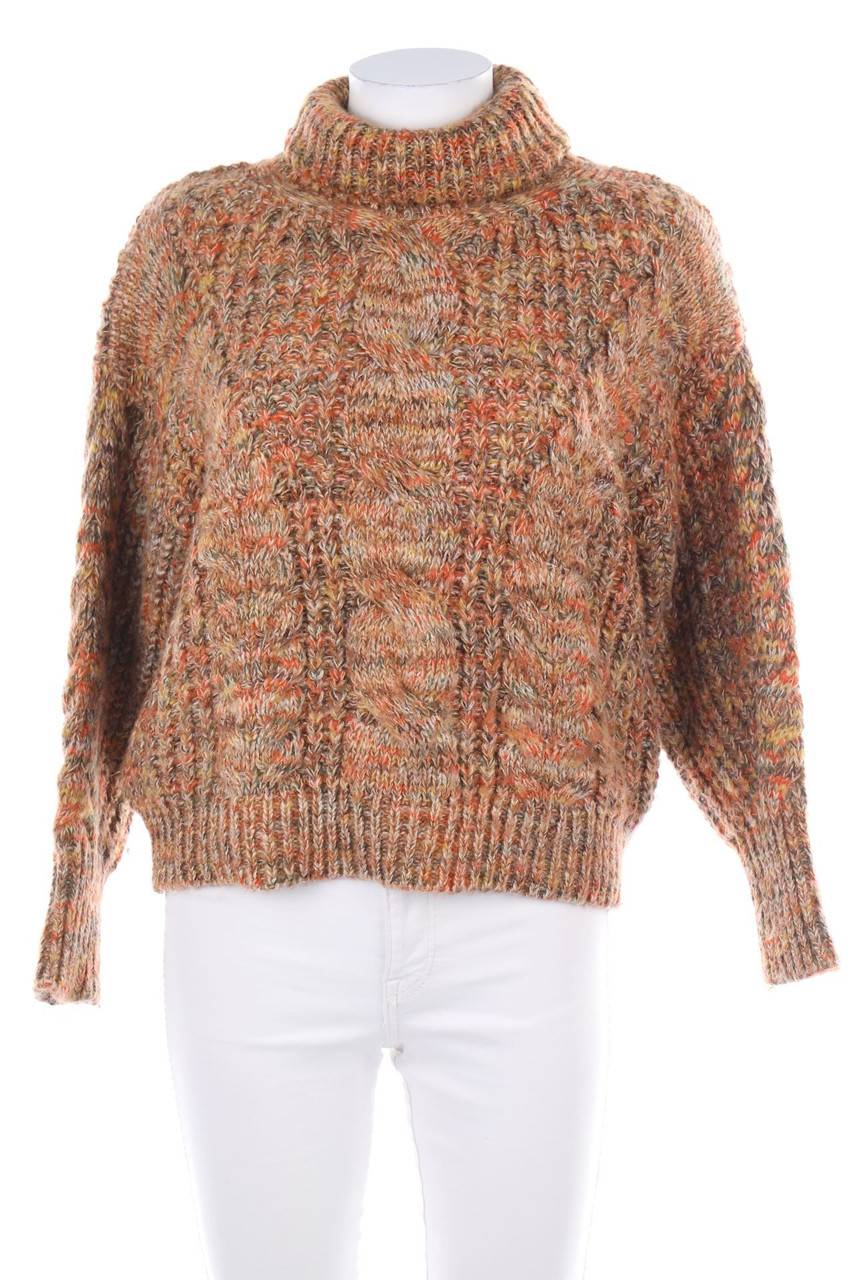 Carou Ohne Label Strick-Pullover mit Rollkragen