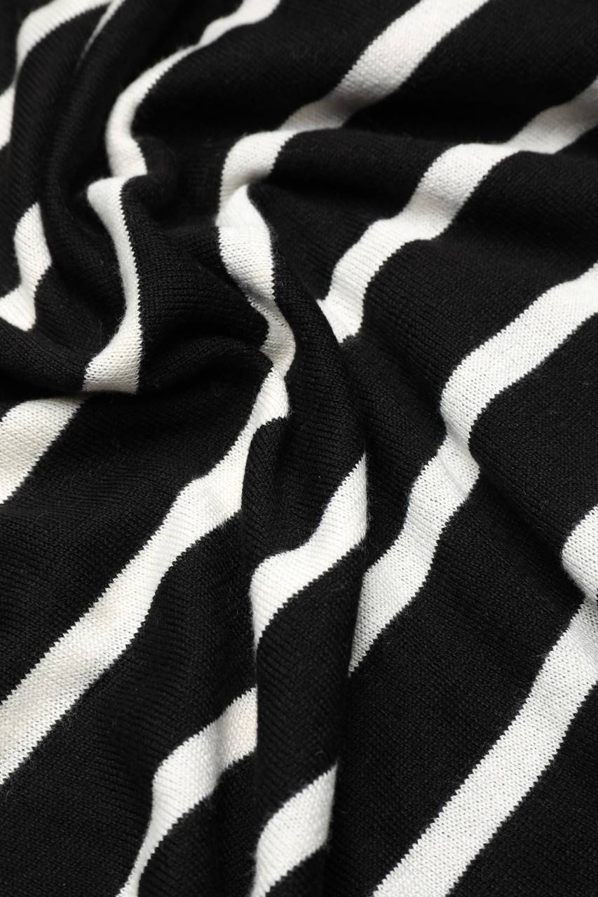 Carou Ohne Label Strick-Pullover Mit Streifen