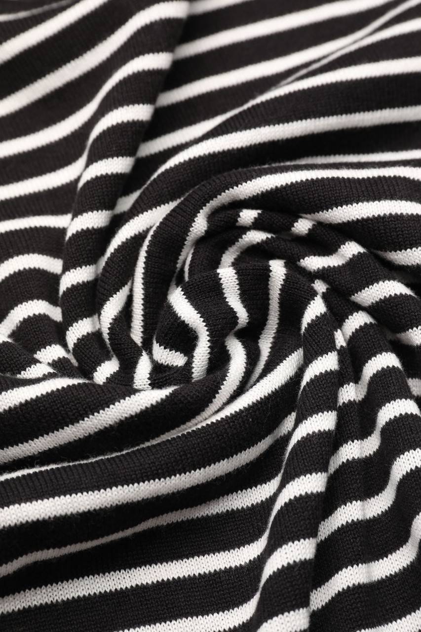Carou Ohne Label Strick-Pullover Mit Streifen