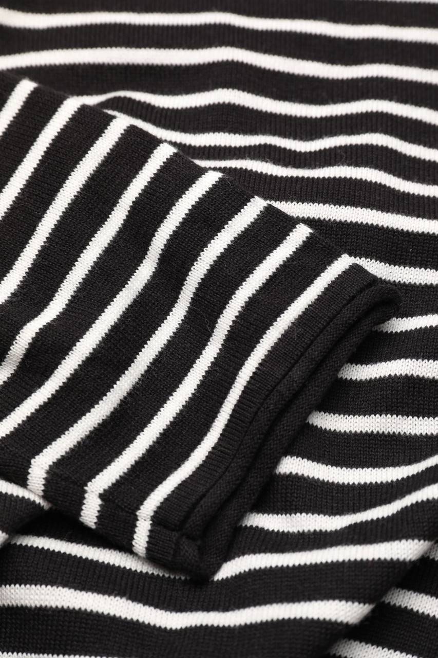 Carou Ohne Label Strick-Pullover Mit Streifen