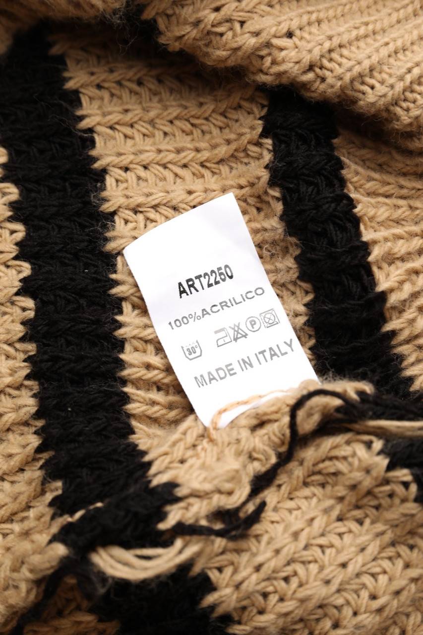Carou Ohne Label Strick-Pullover Mit Streifen