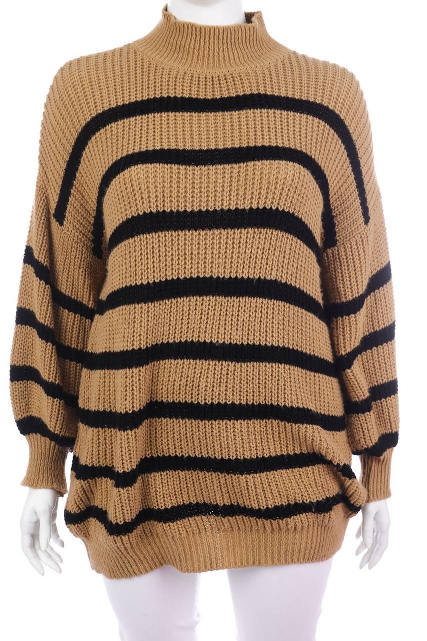 Carou Ohne Label Strick-Pullover mit Streifen