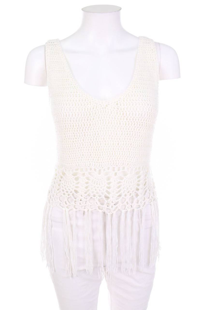 Carou Ohne Label Strick-Top mit Fransen