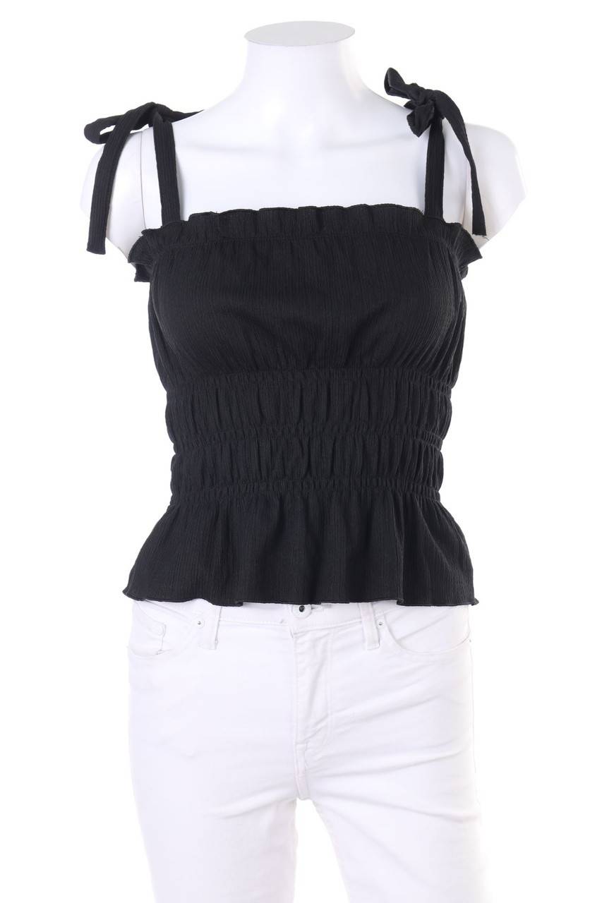 Carou Ohne Label Top mit Smok-Details mit Schleife