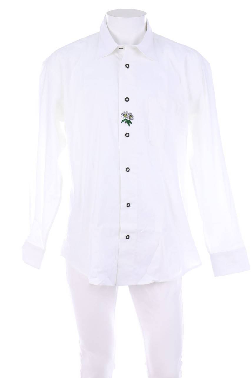 Carou Ohne Label Trachten-Hemd mit Stickereien