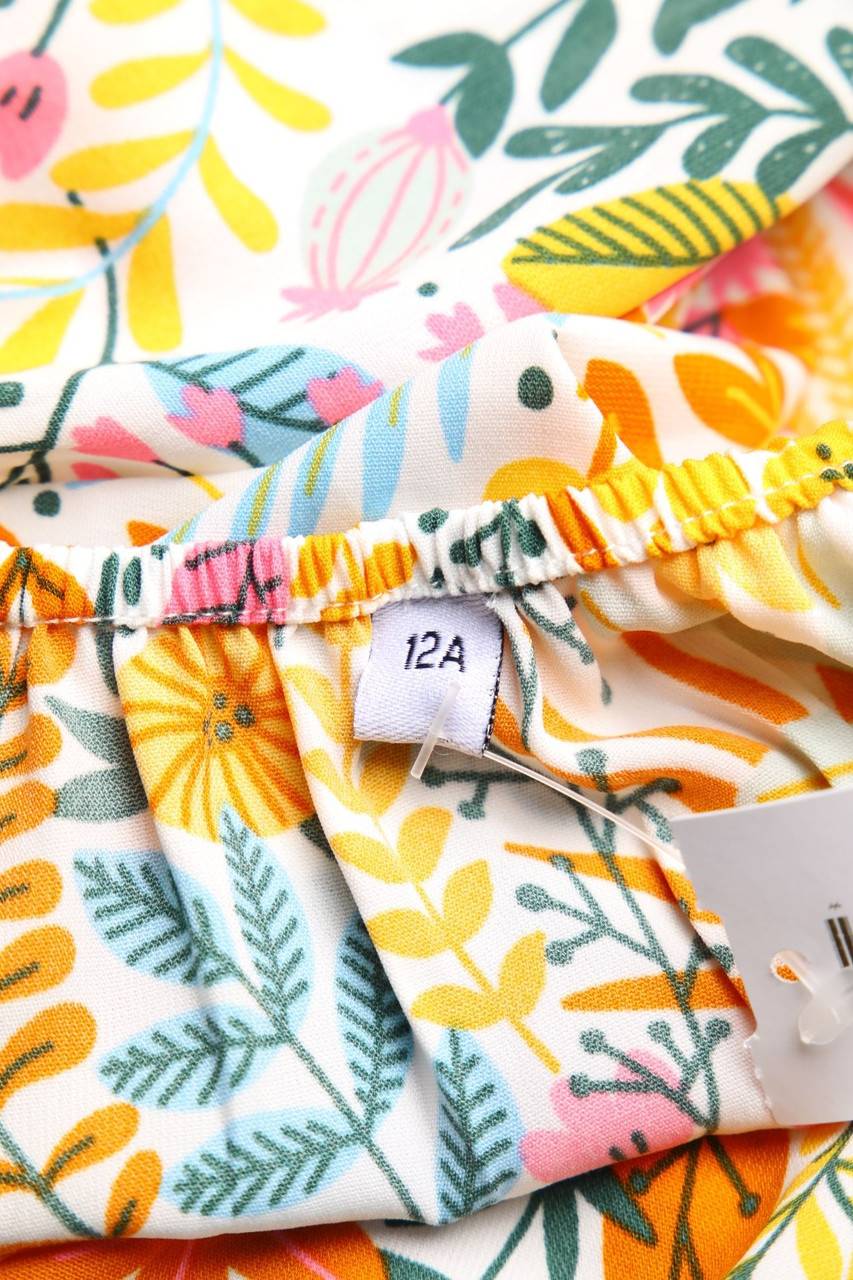 Carou Ohne Label Träger-Kleid Mit Floralem Muster