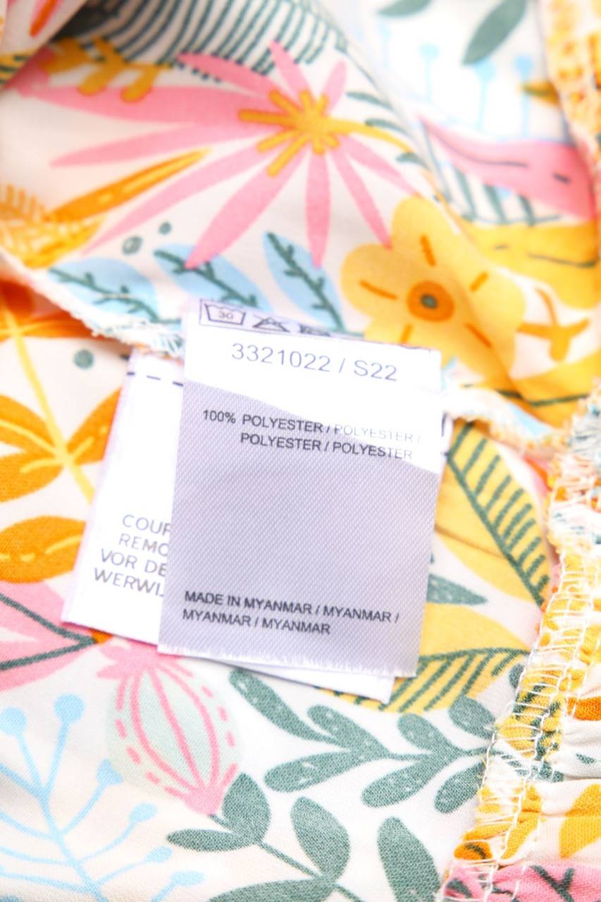 Carou Ohne Label Träger-Kleid Mit Floralem Muster