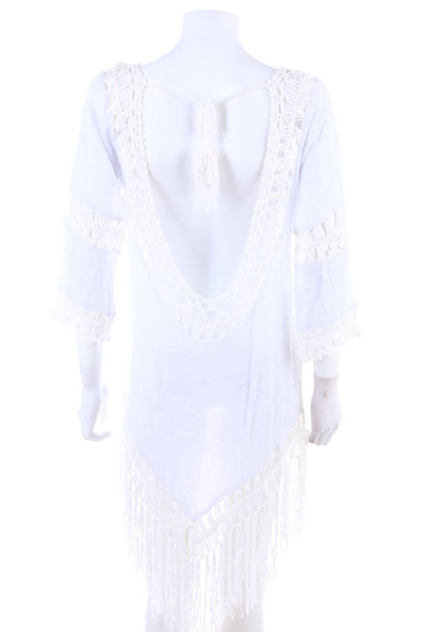 Carou Ohne Label Tunika-Bluse Mit Fransen