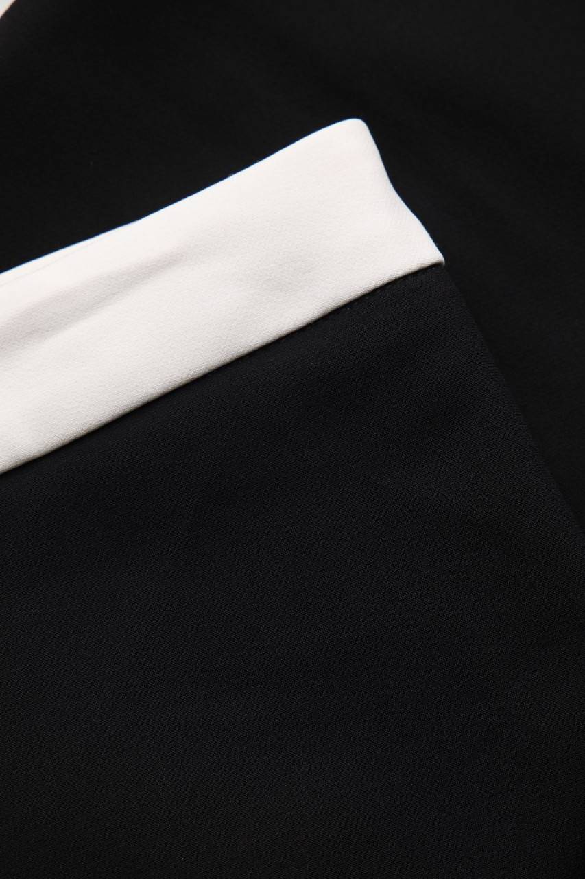 Carou Ohne Label Two Tone-Skinny-Hose Mit Schlitz