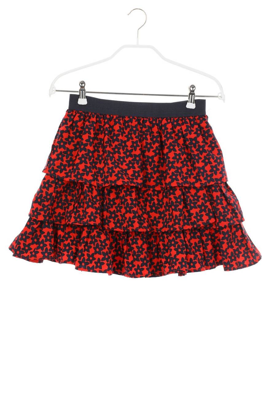 Carou Ohne Label Volants-Rock mit Blumen-Print