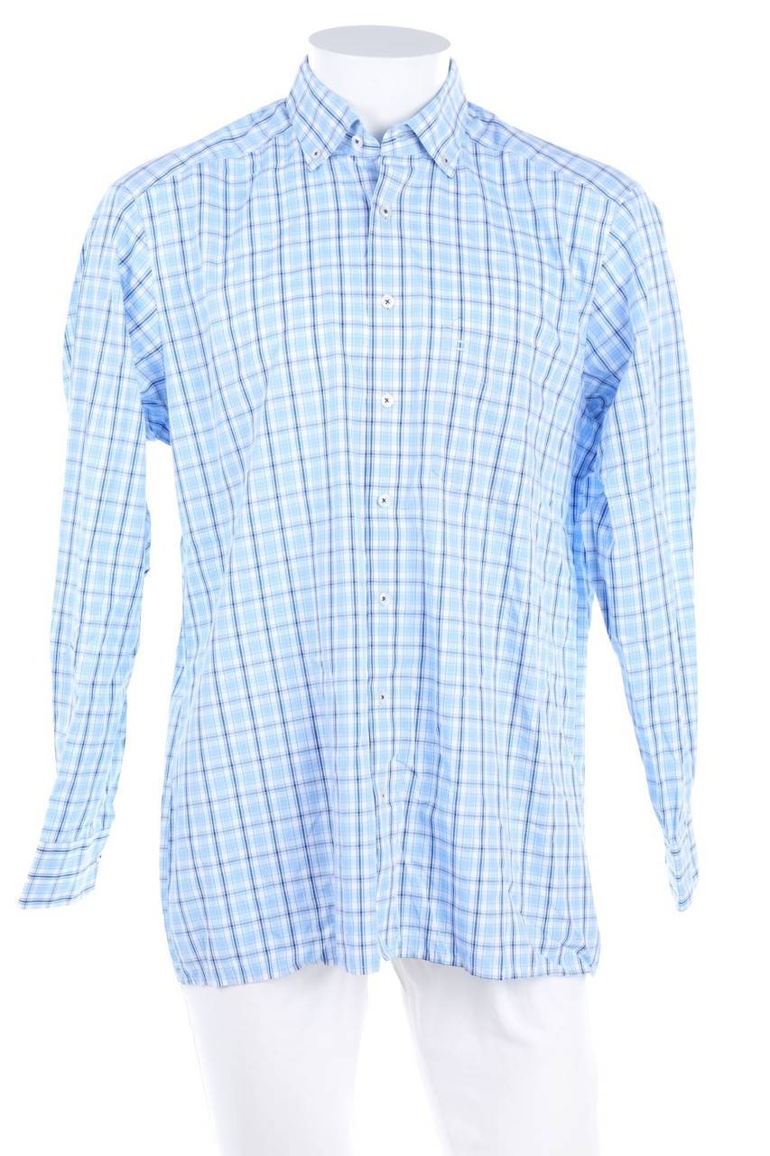 Carou OLYMP Button-down-Hemd mit Tartan-Muster