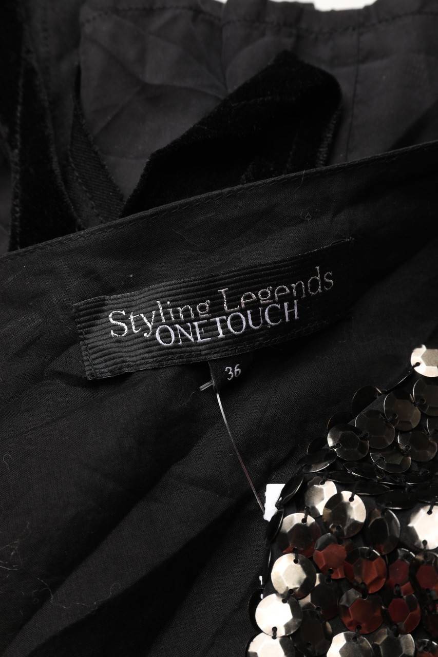 Carou ONETOUCH Vintage-Weste Mit Pailletten