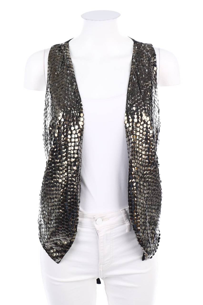Carou ONETOUCH Vintage-Weste mit Pailletten