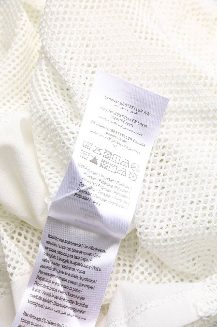 Carou ONLY Bluse Mit Mesh-Einsatz