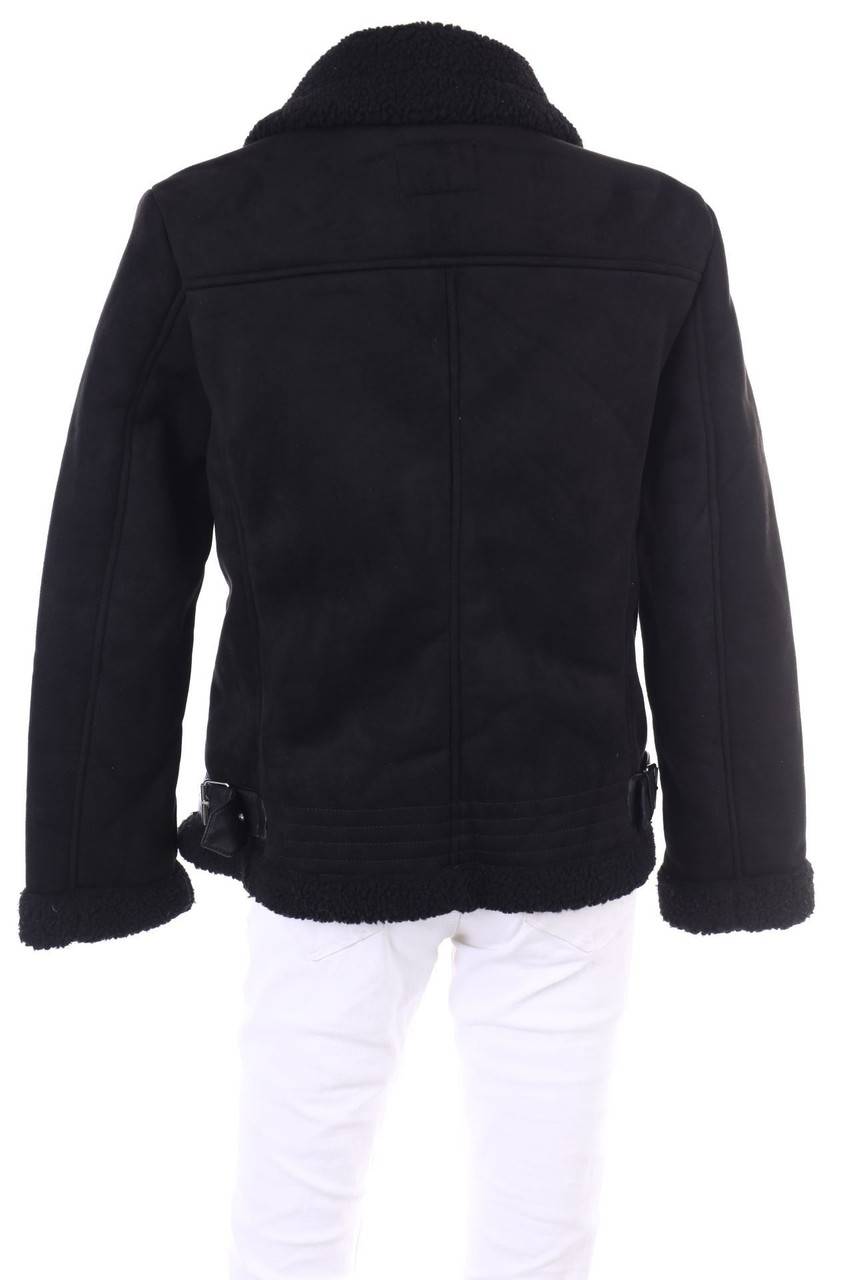 Carou ONLY Faux Shearling-Jacke Im Biker-Stil