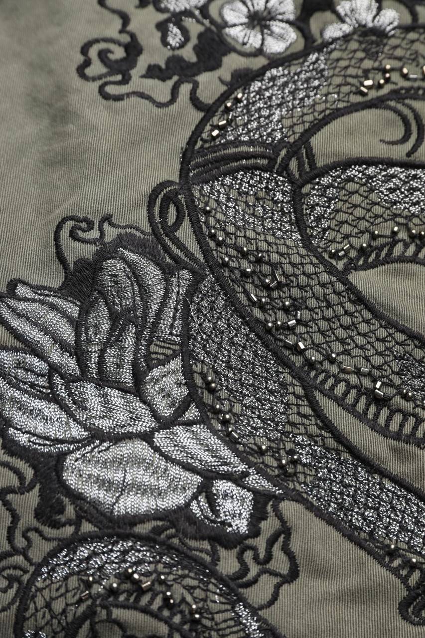 Carou ONLY Jeans-Bluse Mit Perlen