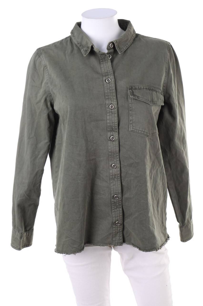 Carou ONLY Jeans-Bluse mit Perlen