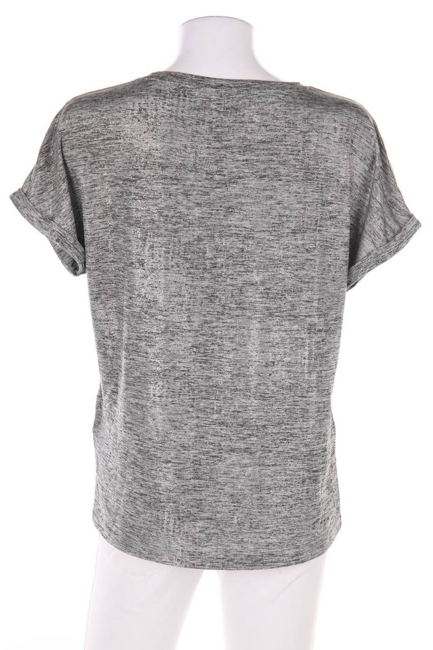 Carou ONLY Kurzarm-Shirt Mit Metallic-Effekt