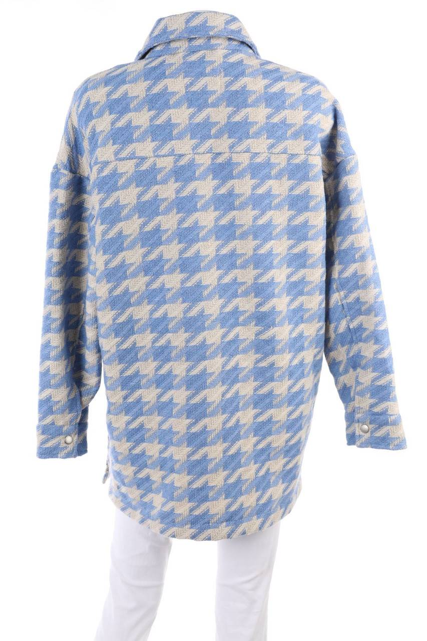 Carou ONLY Shacket-Jacke Mit Hahnentritt-Muster