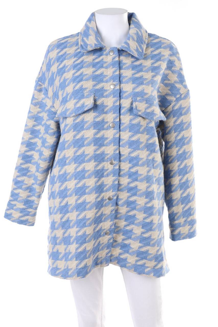 Carou ONLY Shacket-Jacke mit Hahnentritt-Muster