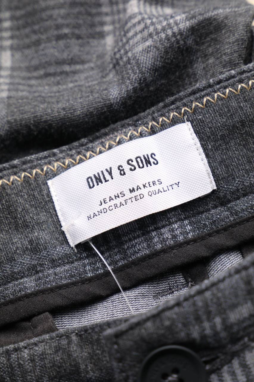 Carou ONLY & SONS Tartan-Hose Mit Stretch