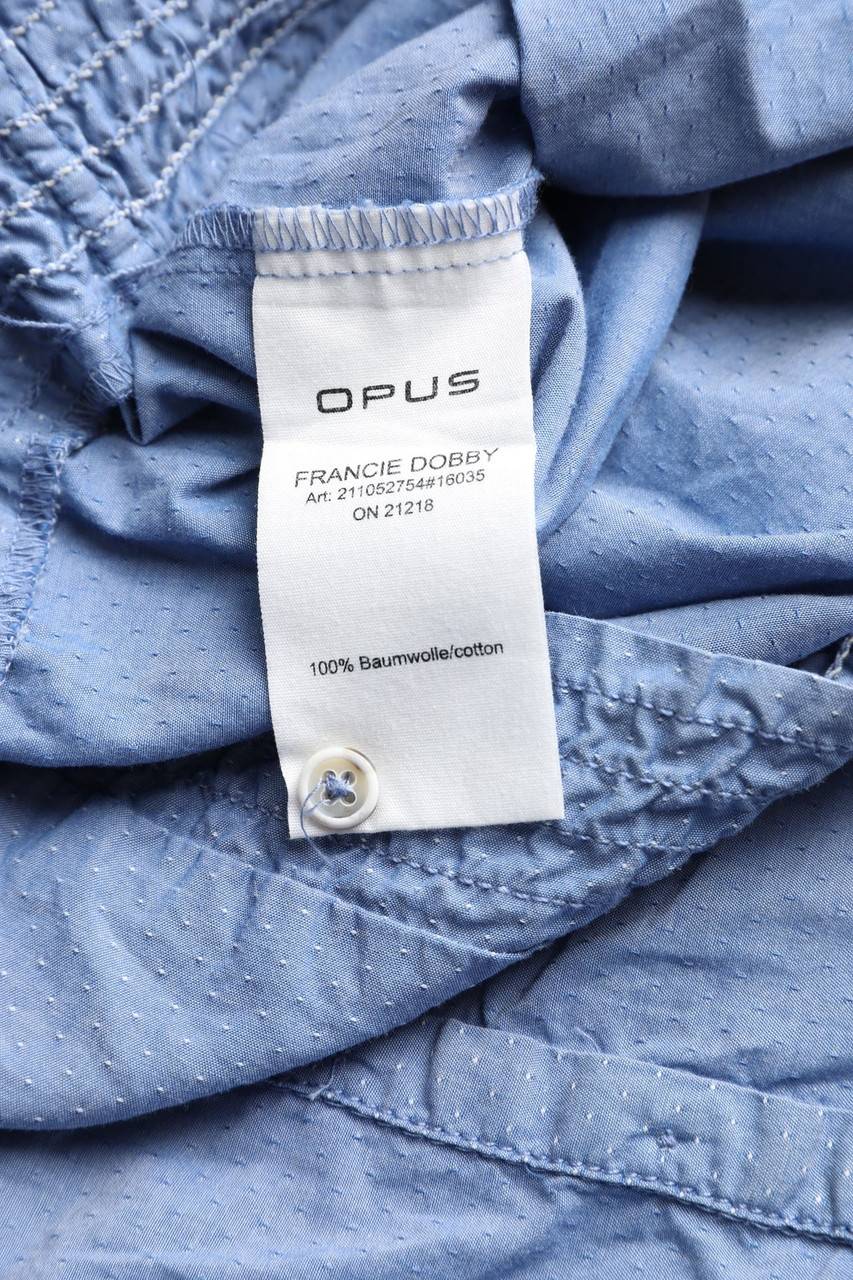 Carou OPUS Kurzarm-Bluse Mit Smok-Details