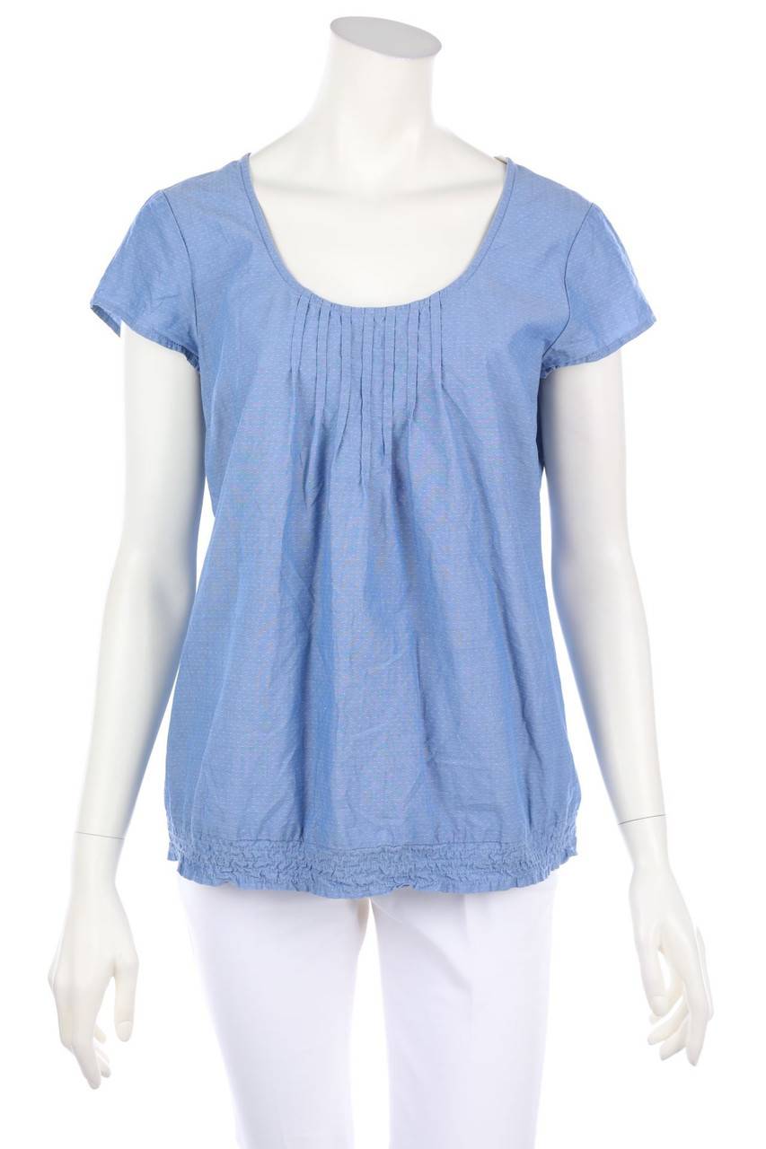 Carou OPUS Kurzarm-Bluse mit Smok-Details