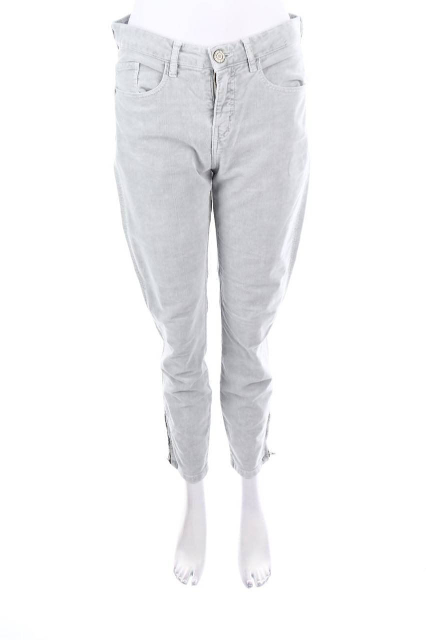 Carou OPUS Samt-Hose mit Logo-Patch