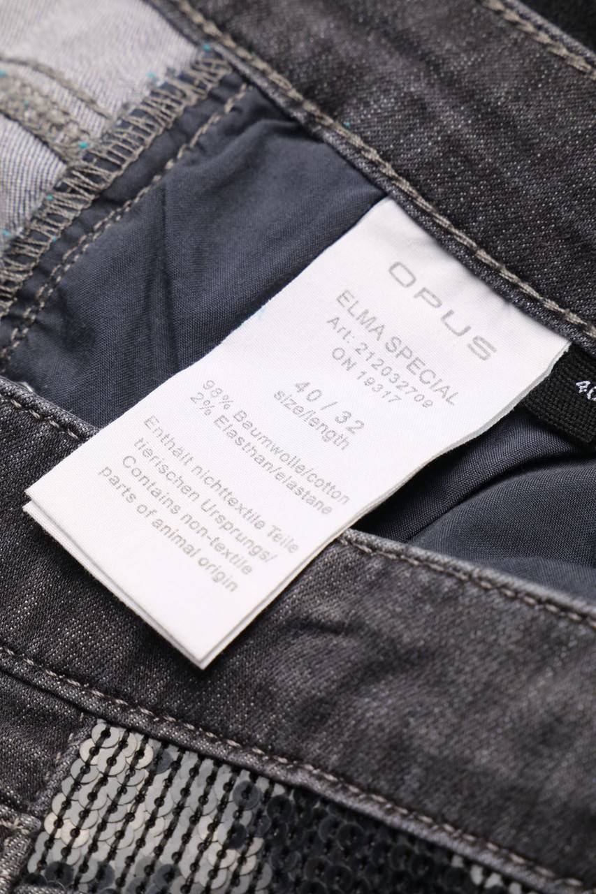 Carou OPUS Skinny-Jeans Mit Pailletten