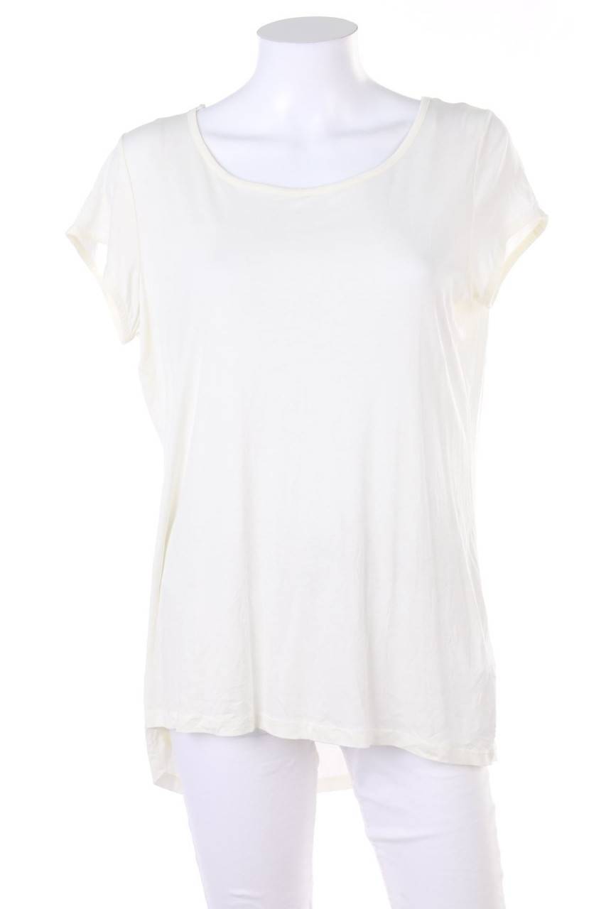 Carou orsay Kurzarm-Bluse mit Cut-out