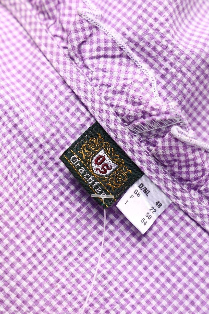 Carou OS Trachten Trachten-Bluse Mit Karo-Muster